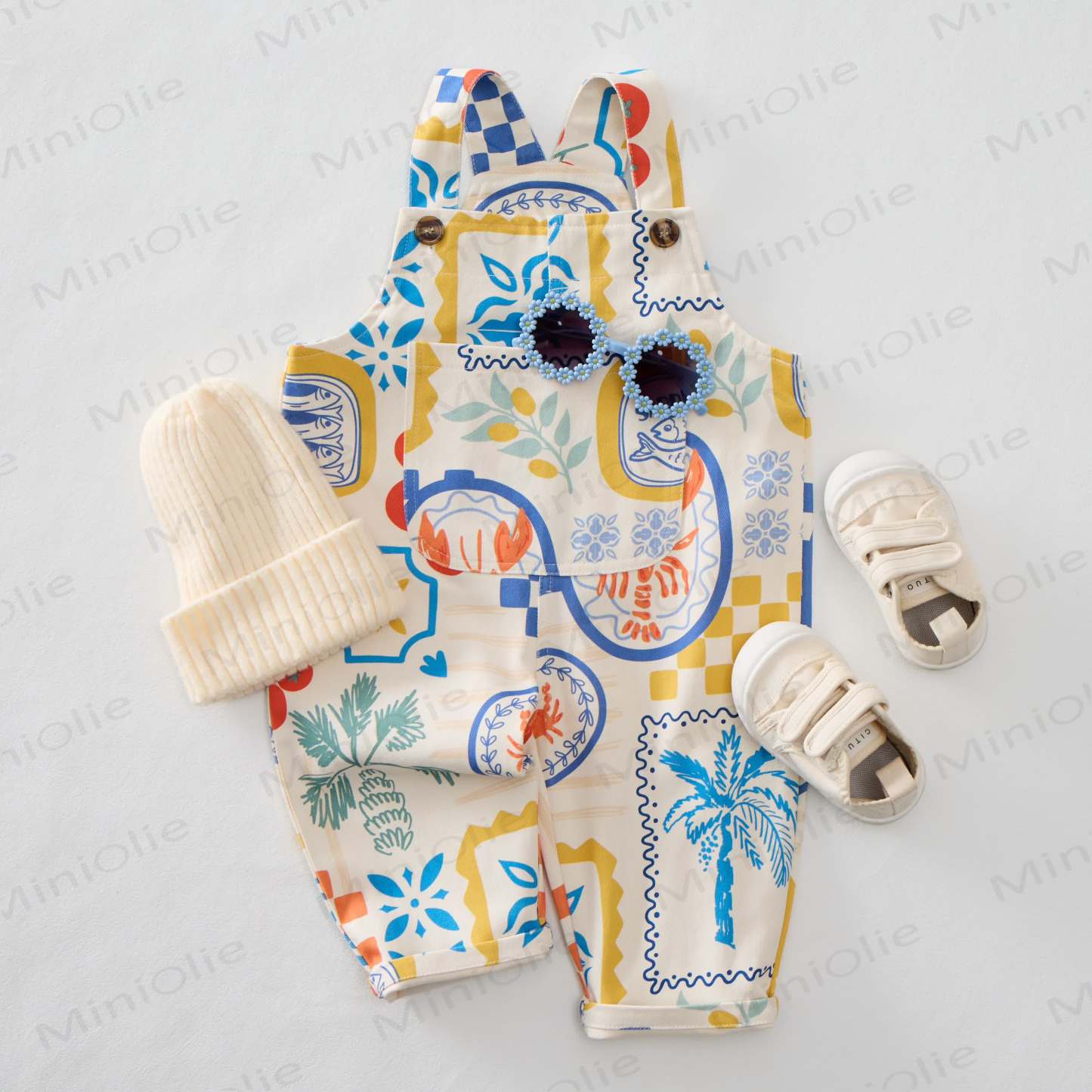 ベビー・幼児用サマーイタリアンエレメンツオーバーオール - image 2