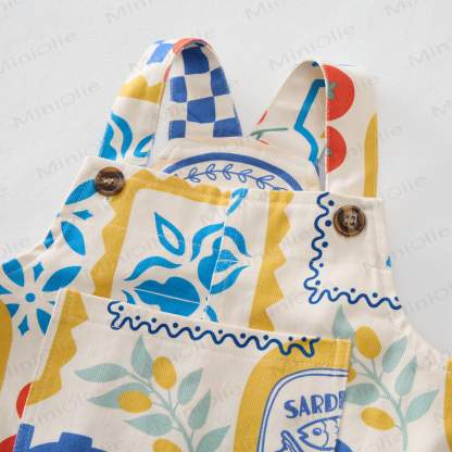 ベビー・幼児用サマーイタリアンエレメンツオーバーオール - image 3