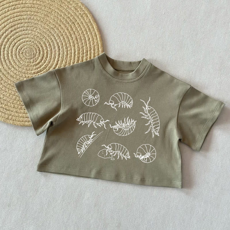 ベビーピルバグ サマーカジュアルTシャツ - グレーグリーン - 2～3歳 - image 1
