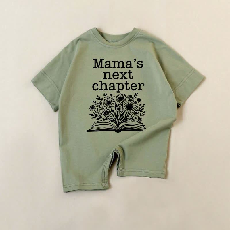 MAMA'S NEXT CHAPTER　花柄のグリーンロンパース付きベビーブック - 緑 - 18～24ヶ月 - image 1