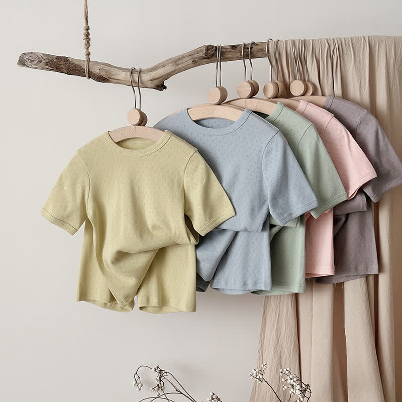 幼児用コットンTシャツ＆パンツパジャマセット - image 1