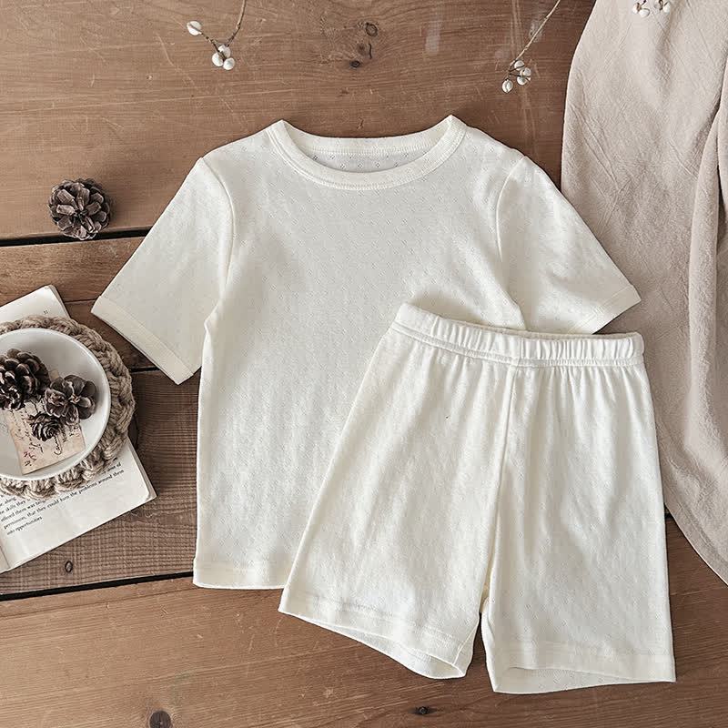 幼児用コットンTシャツ＆パンツパジャマセット - ベージュ - 10-11歳 - image 6