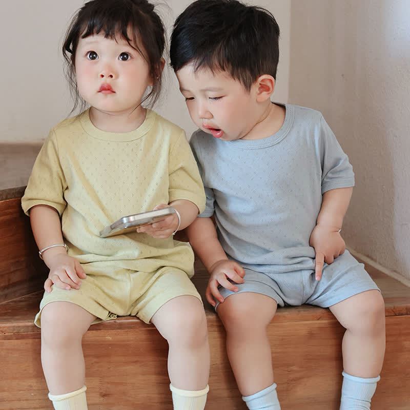 幼児用コットンTシャツ＆パンツパジャマセット - image 8