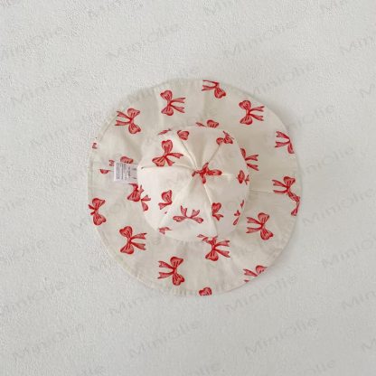 ベビーガールズ用コットンベージュタンクトップと赤チェック柄ショートパンツのセット、または帽子 - ベージュの帽子 - 3～4歳 - image 3