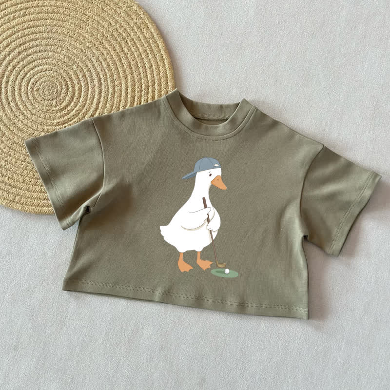 ベビーグース ゴルフ サマーカジュアルTシャツ - グレーグリーン - 2～3歳 - image 2