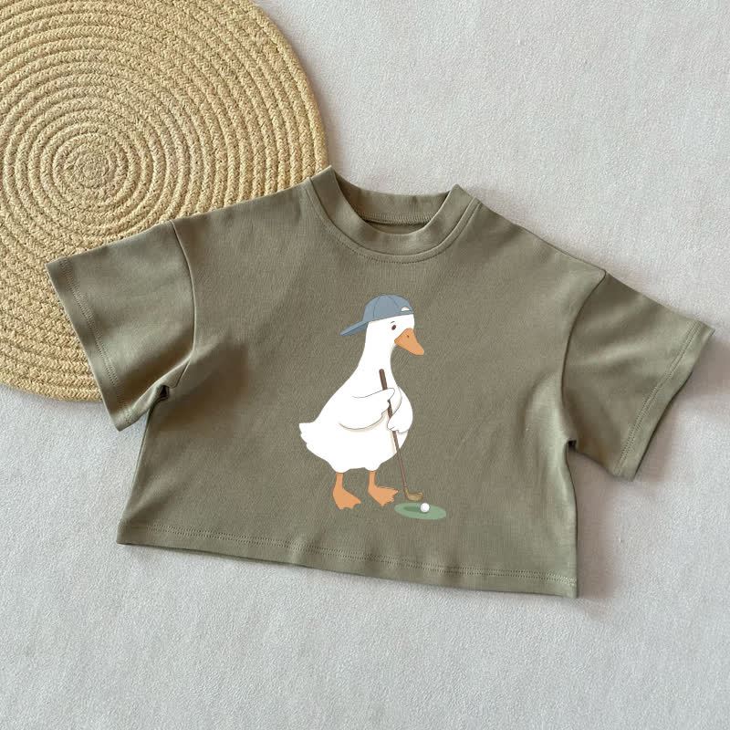 ベビーグース ゴルフ サマーカジュアルTシャツ - グレーグリーン - 2～3歳 - image 2