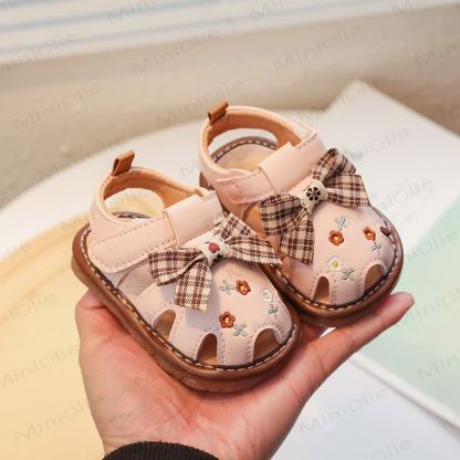 幼児用リボン刺繍サンダル - image 3