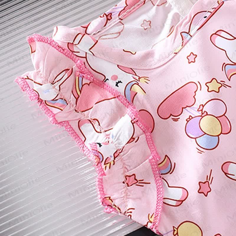 幼児用女の子向けアニマルレインボーリボンノースリーブDress - image 10