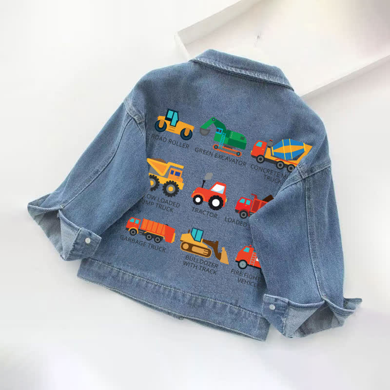 幼児用カー柄デニムジャケット - image 2