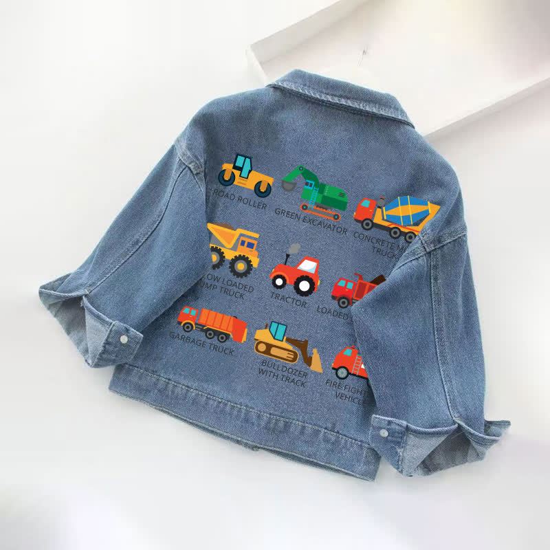 幼児用カー柄デニムジャケット - image 2