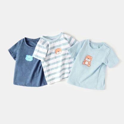 男の子用クマ柄Tシャツ - image 1