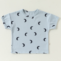 ベビーブルームーンプリントロンパース/ボディスーツ/Tシャツ - Tシャツ - 2～3歳 - image 4