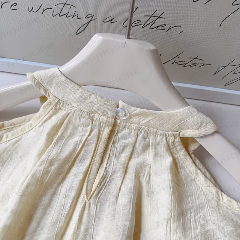 幼児用女の子向け無地タンクトップとパンツのセット - image 6