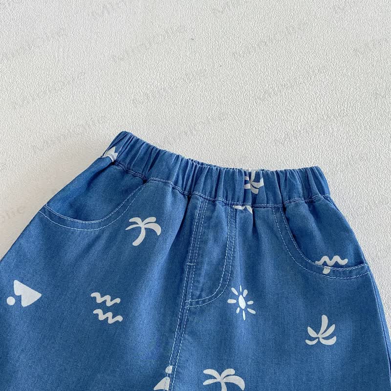 ベビー・幼児男の子用 パームプリント柄トップス＆ショートパンツセット - image 5