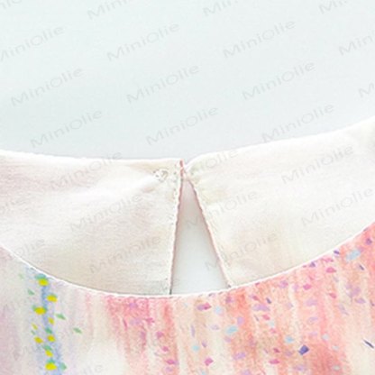 幼児用女の子向けプリンセス柄花柄コットンノースリーブDress - image 5