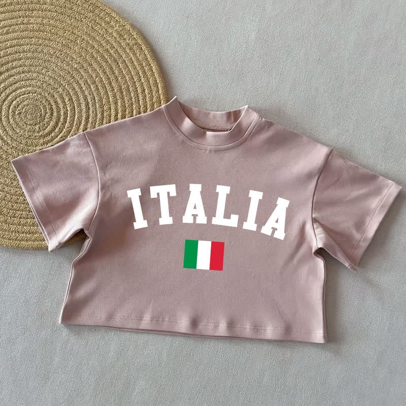 ITALIAベビー サマー カジュアル Tシャツ - コーラルピンク - 2～3歳 - image 3