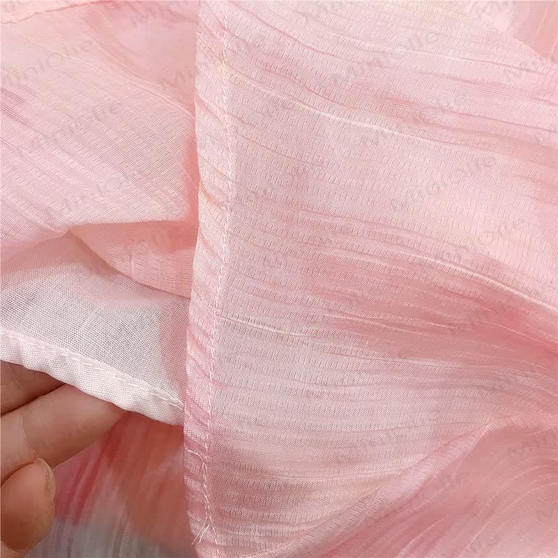 幼児用女の子向けピンクチュール花柄ノースリーブDress - image 7