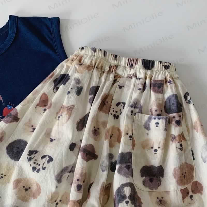 幼児用コットン犬柄パンツ - image 4
