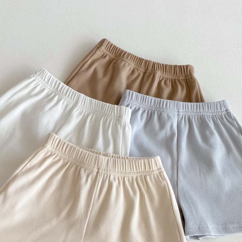ベビーコットンリブ編み無地タンクトップ＆ショートパンツセット - image 7