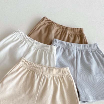 ベビーコットンリブ編み無地タンクトップ＆ショートパンツセット - image 7