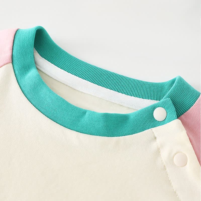 ベビー・幼児用ショルダーボタン付きラグランTシャツ - image 6