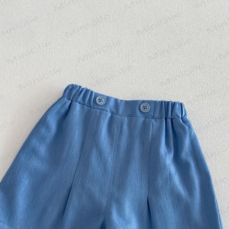 ベビー・幼児男の子用コットンチェックシャツまたは無地ショートパンツ - image 13