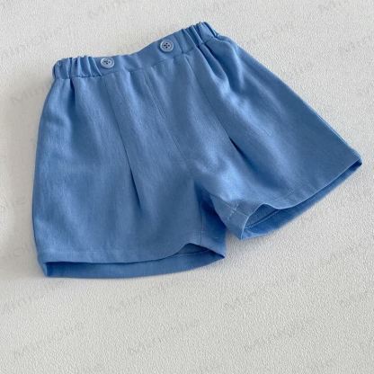 ベビー・幼児男の子用コットンチェックシャツまたは無地ショートパンツ - image 14