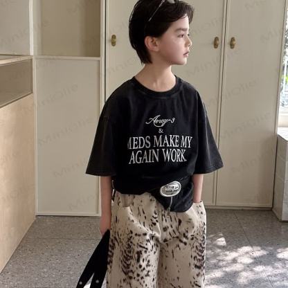 幼児・男の子用 ヒョウ柄コットンショートパンツ - image 3