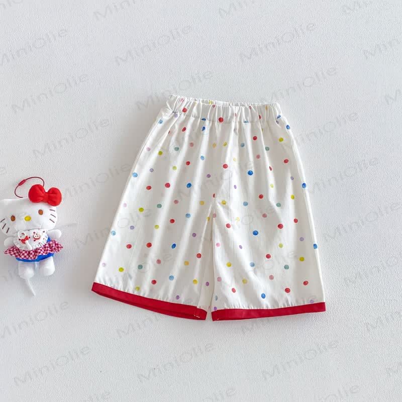 ベビー・幼児用女の子向け水玉模様フリルタンクトップ＆パンツセット - image 3