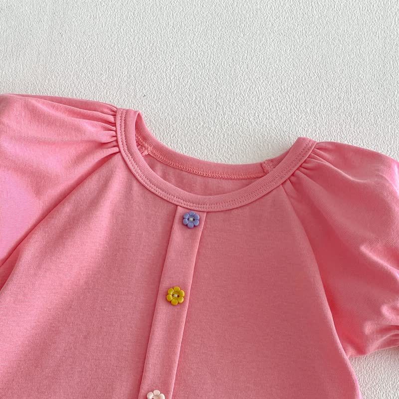 ベビー・幼児用女の子用花柄フリルTシャツ - image 5