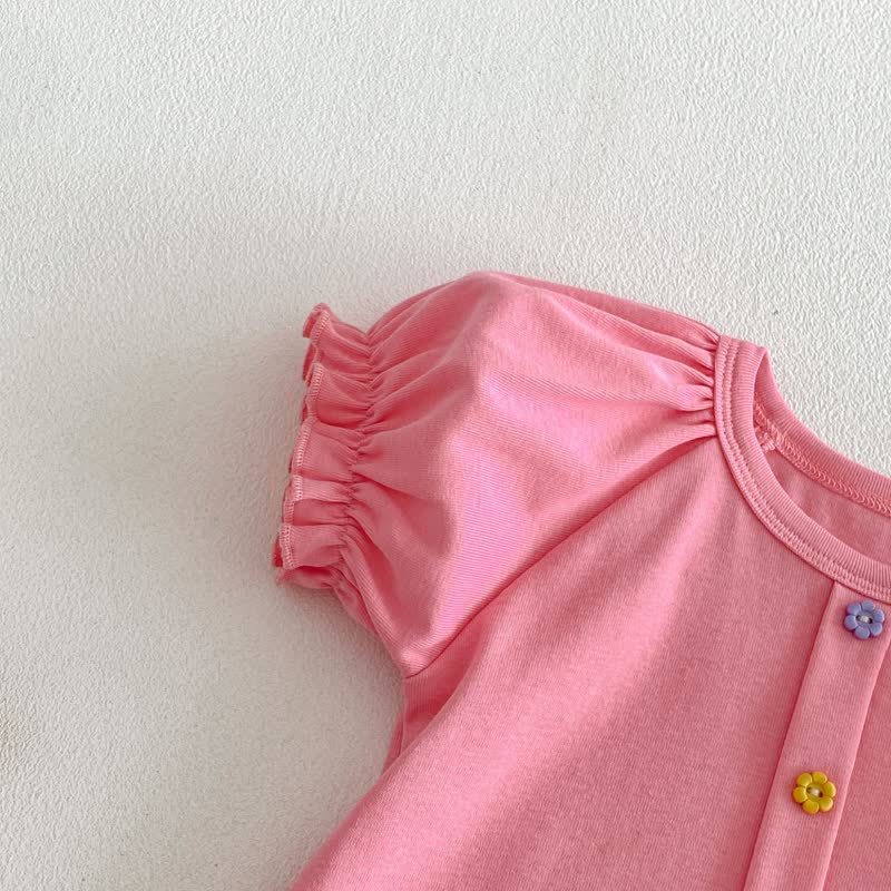 ベビー・幼児用女の子用花柄フリルTシャツ - image 7
