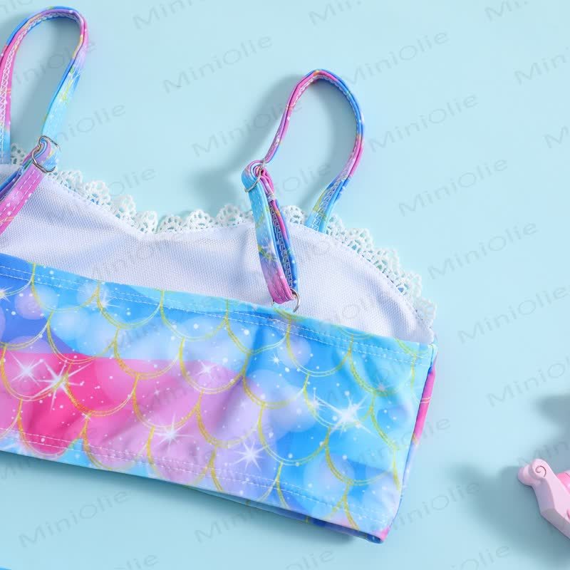 幼児用女の子マーメイドツーピース水着 - image 4
