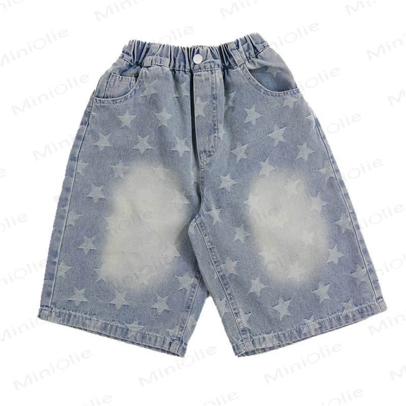 幼児・男の子用 星柄デニムショートパンツ - image 3