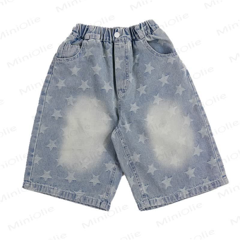 幼児・男の子用 星柄デニムショートパンツ - image 3