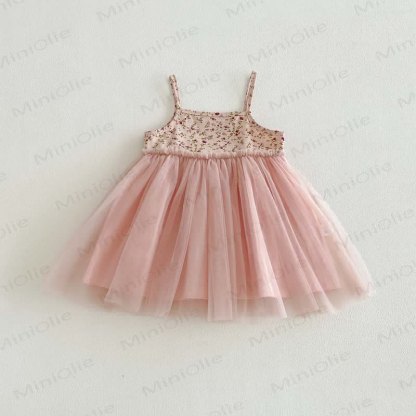 ベビーフローラルチュールノースリーブDress - ピンク - 2～3歳 - image 3