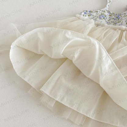 ベビーフローラルチュールノースリーブDress - image 4