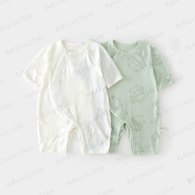 ベビーパンダ/ペンギンロンパース - image 1