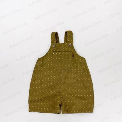 幼児用コットン水玉模様オーバーオール - 黄色 - 6～7歳 - image 2
