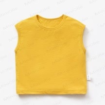 ベビー・幼児用無地クルーネックTシャツ - 黄色 - 4～5歳 - image 2