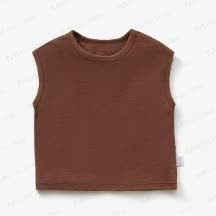 ベビー・幼児用無地クルーネックTシャツ - 茶色 - 4～5歳 - image 4