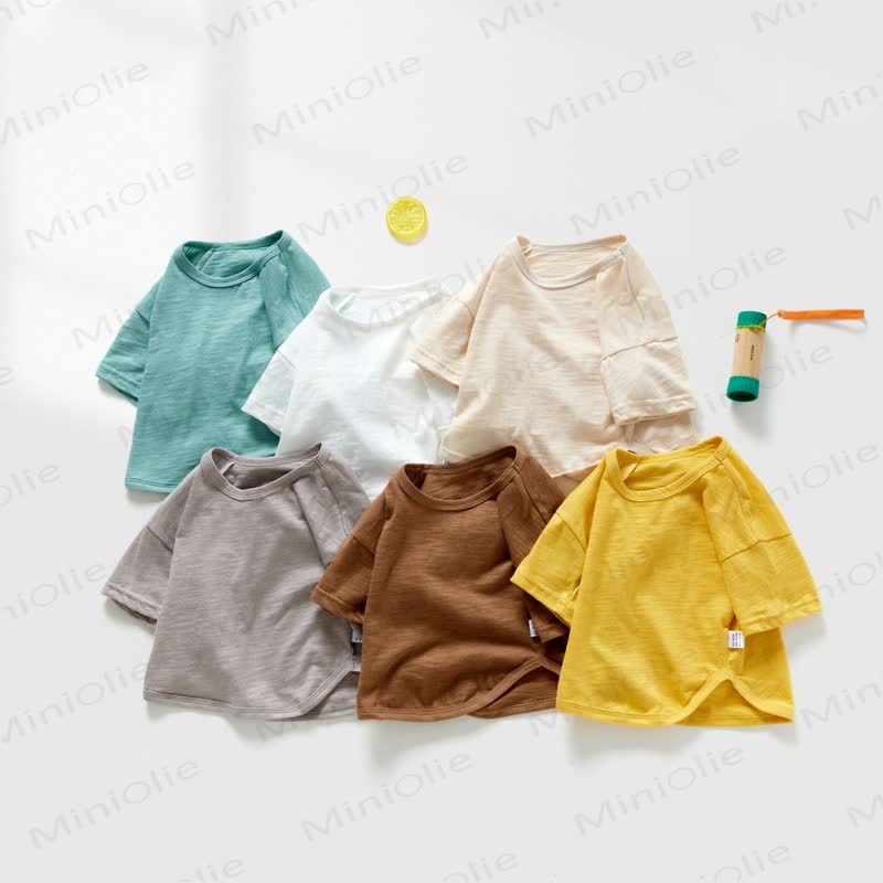 ベビー・幼児用無地サマーTシャツ - image 1