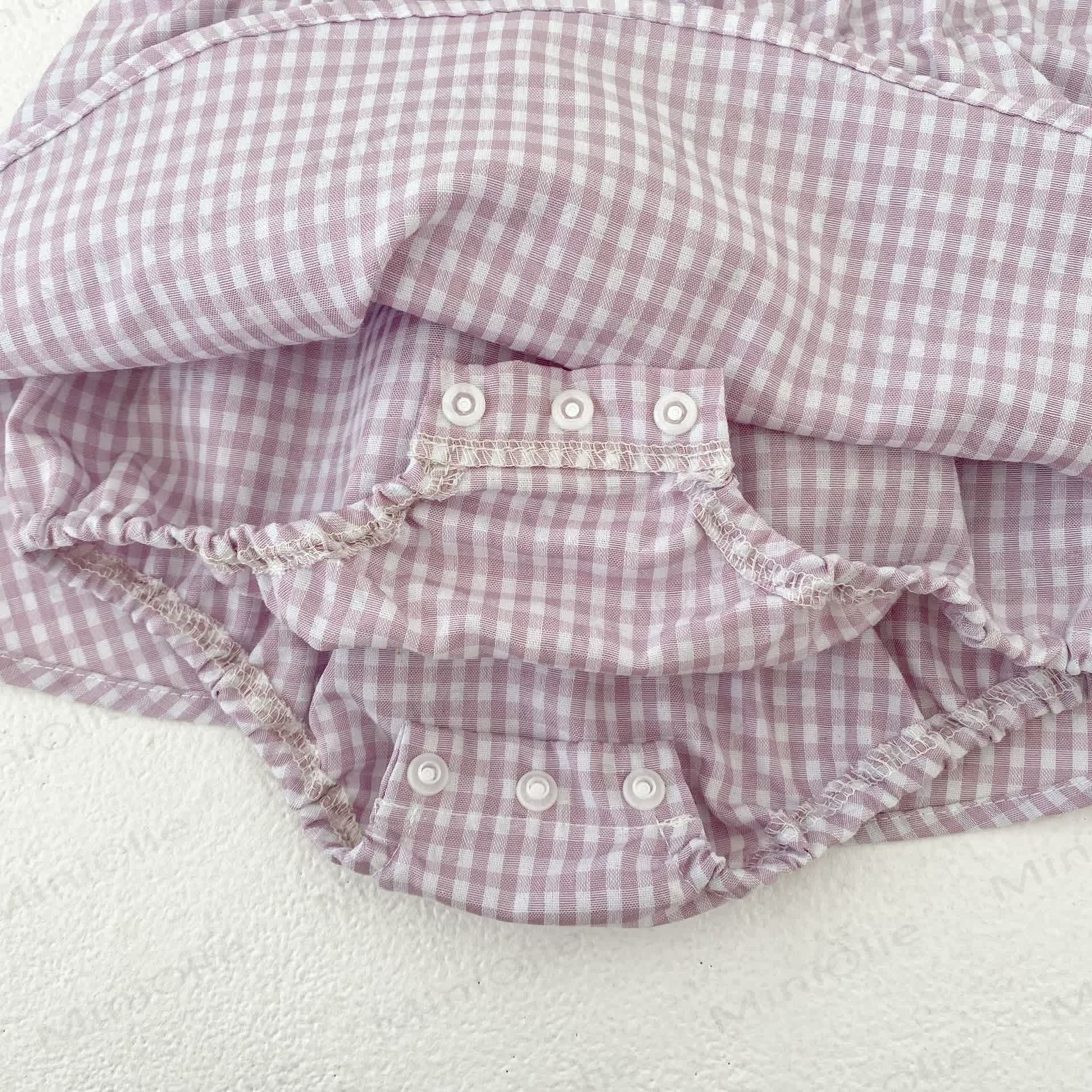 ベビーガールズ用ギンガムチェック柄ノースリーブDressまたは帽子 - image 7
