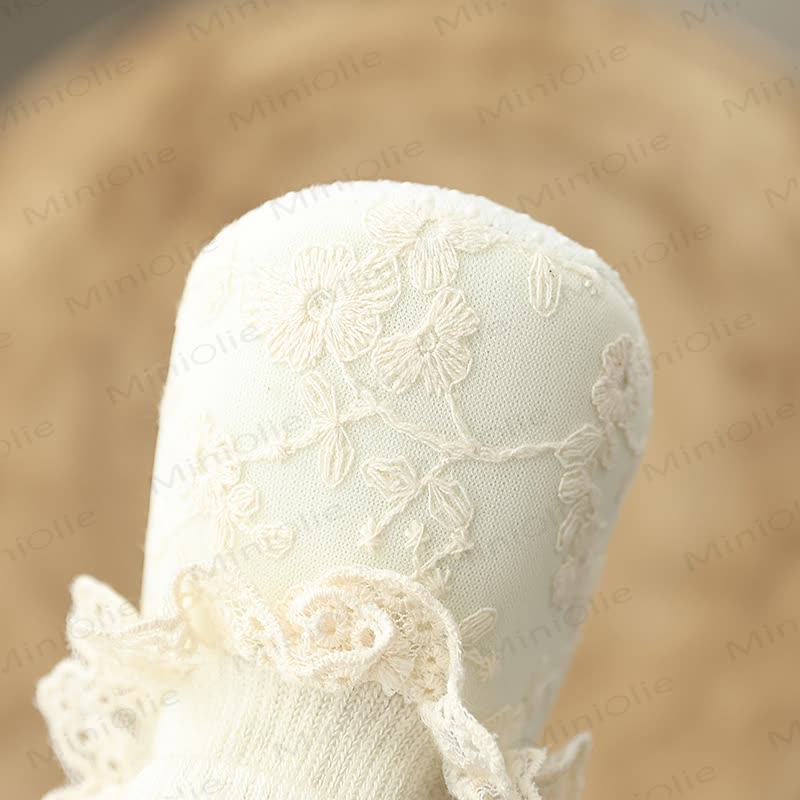 ベビー用レース刺繍ソックスシューズ - image 6