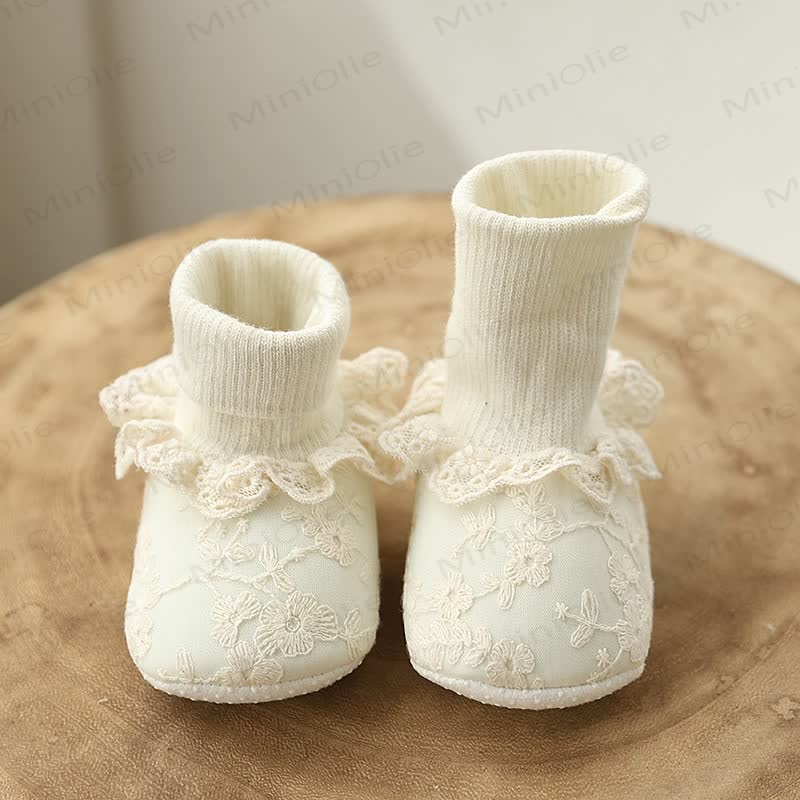 ベビー用レース刺繍ソックスシューズ - image 11