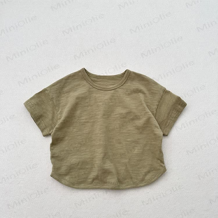 ベビー・幼児用無地サマーTシャツ - 緑 - 6～7歳 - image 2