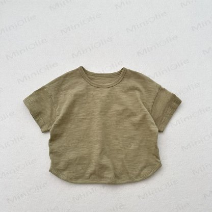 ベビー・幼児用無地サマーTシャツ - 緑 - 6～7歳 - image 2