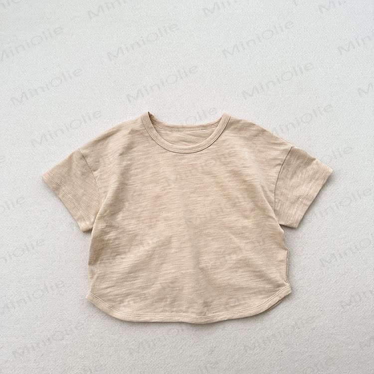 ベビー・幼児用無地サマーTシャツ - ベージュ - 6～7歳 - image 8
