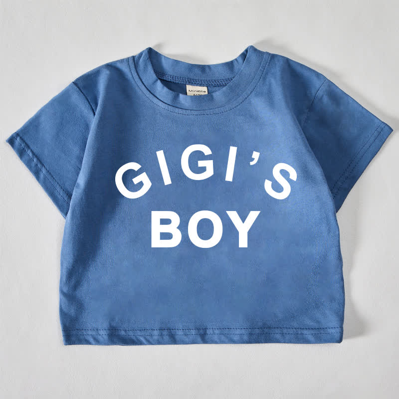 GIGI'S BOYベビー スローガン ブルー Tシャツ - 青 - 18～24ヶ月 - image 1