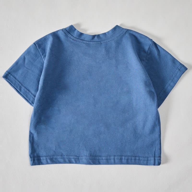GIGI'S BOYベビー スローガン ブルー Tシャツ - image 2