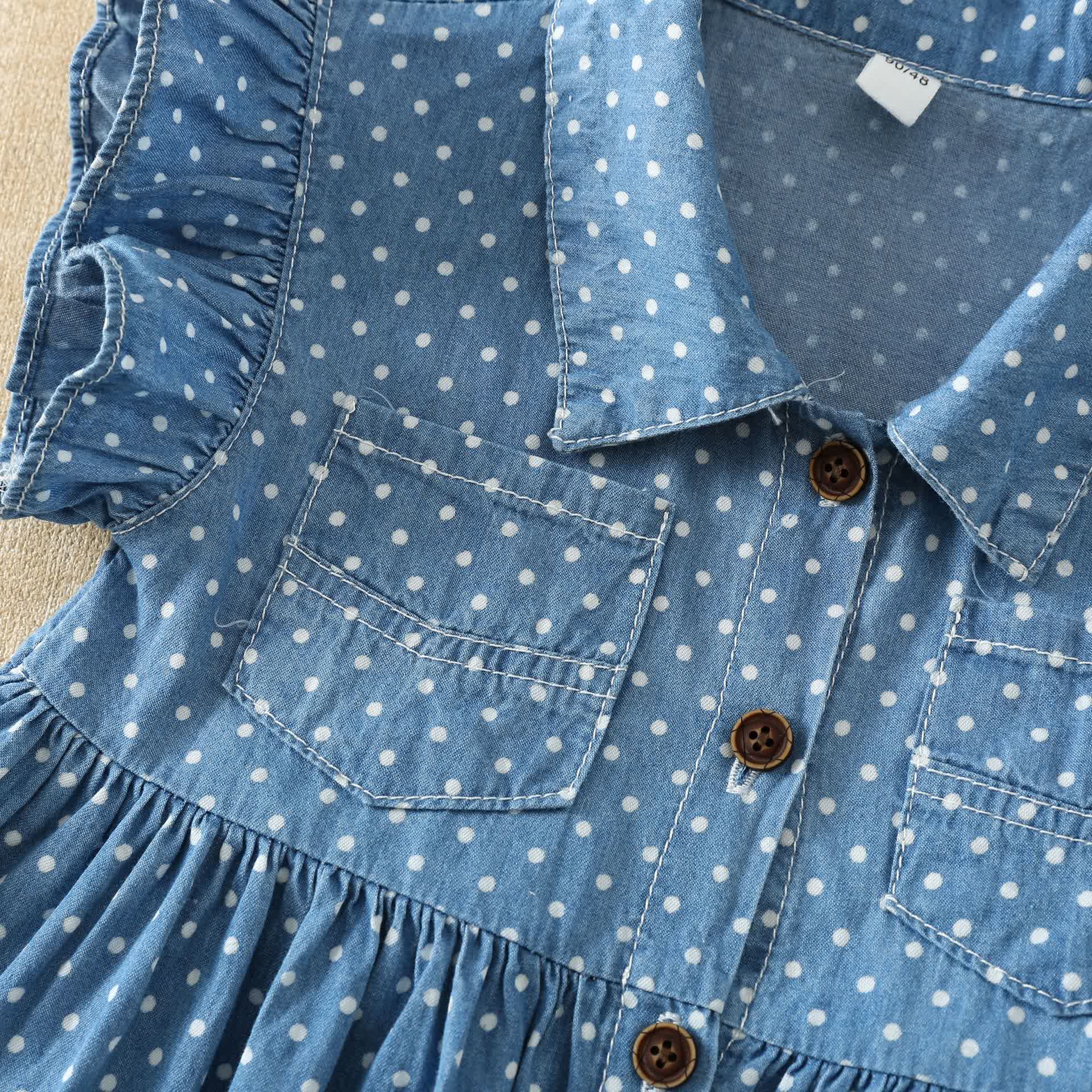 ベビー・幼児用デニムドットDress - image 3